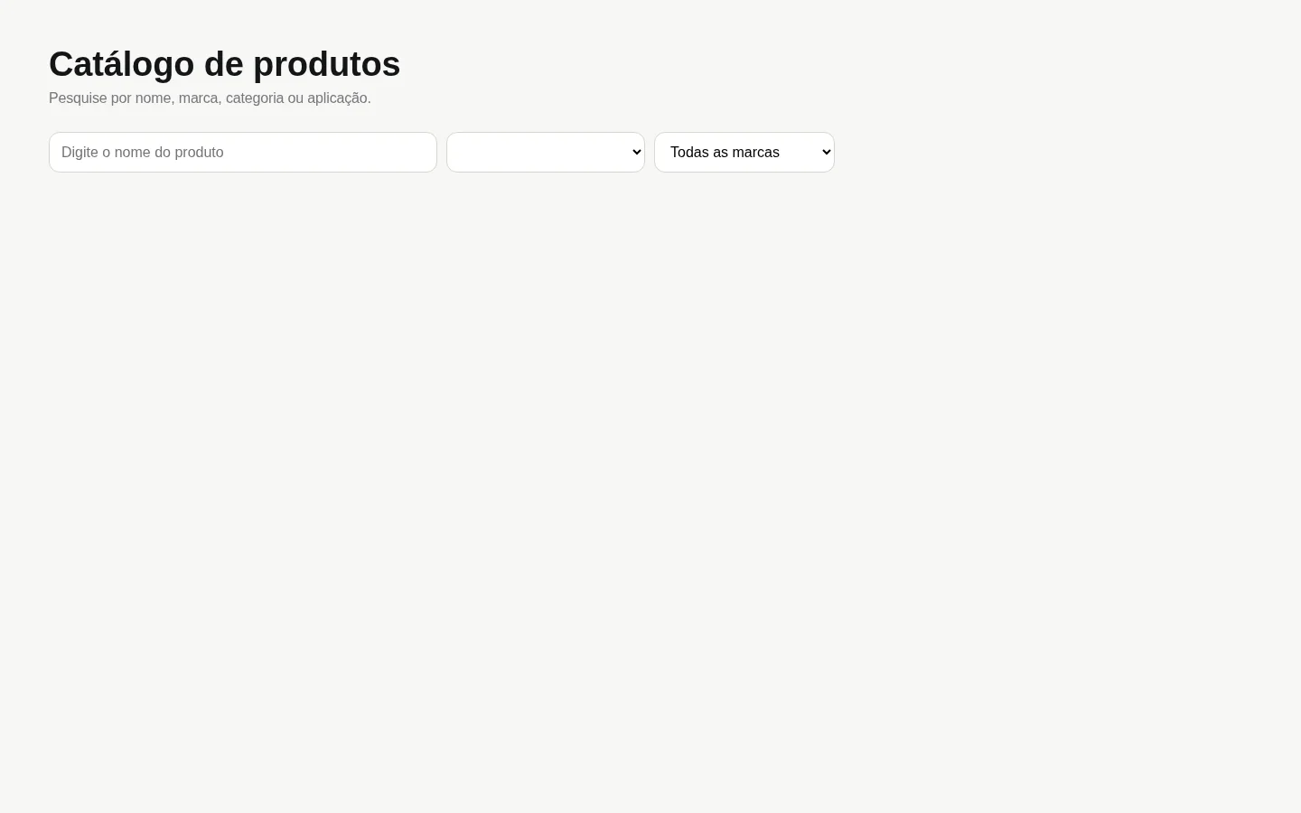 Catálogo da Plataforma Shalom